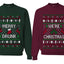 Merry Drunk We're Christmas Sweater Girlfriend Boyfriend Gift His and Hers Matching Ugly Christmas Couple Crewneck Sweatshirt