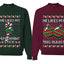 She Likes My Peppermint Stick, He Likes My Big Bulbs Sweater Girlfriend Boyfriend Gift His and Hers Matching Ugly Christmas Couple Crewneck Sweatshirt