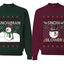 Snow Blower Snowman Sweater Girlfriend Boyfriend Gift His and Hers Matching Ugly Christmas Couple Crewneck Sweatshirt
