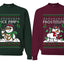 Frostitute Ice Pimp Snowmen Sweater Girlfriend Boyfriend Gift His and Hers Matching Ugly Christmas Couple Crewneck Sweatshirt