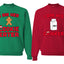 Cookie Eater, Milk Drinker His/Her Couples/ Best Friends Sweatshirt Ugly Christmas Matching Couples Sweater Crewneck Sweatshirt