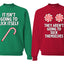 Candy Cane They Won't Suck Themselves Funny Couples Sweatshirt Ugly Christmas Matching Couple Crewneck Sweater Crewneck Sweatshirt