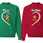 Merry Christmas Cute Gingerbread Cookie Couples Sweatshirt Ugly Christmas Matching Couple Crewneck Sweater Crewneck Sweatshirt