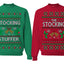 The Stocking, The Stocking Stuffer | Couples Cute Funny Girlfriend Boyfriend Gift His and Hers Matching Ugly Christmas Couples Sweater Crewneck Sweatshirt