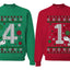41 Combination Sweater Girlfriend Boyfriend Gift His and Hers Matching Ugly Christmas Couple Crewneck Sweatshirt