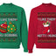 I Like Them Big and Bobbing, Hefty and Hung Sweater Girlfriend Boyfriend Gift His and Hers Matching Ugly Christmas Couple Crewneck Sweatshirt