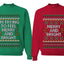 I'm Trying to Feel Merry and Bright Sweater Girlfriend Boyfriend Gift His and Hers Matching Ugly Christmas Couple Crewneck Sweatshirt