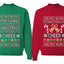 Spreading Christmas Cheer Sweater Girlfriend Boyfriend Gift His and Hers Matching Ugly Christmas Couple Crewneck Sweatshirt
