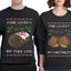 Love My Chestnuts Love My Yule Log Sweater Girlfriend Boyfriend Gift His and Hers Matching Ugly Christmas Couple Crewneck Sweatshirt