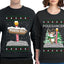 North Pole, Pole Dancer Sweater Girlfriend Boyfriend Gift His and Hers Matching Ugly Christmas Couple Crewneck Sweatshirt