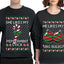 She Likes My Peppermint Stick, He Likes My Big Bulbs Sweater Girlfriend Boyfriend Gift His and Hers Matching Ugly Christmas Couple Crewneck Sweatshirt