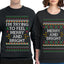 I'm Trying to Feel Merry and Bright Sweater Girlfriend Boyfriend Gift His and Hers Matching Ugly Christmas Couple Crewneck Sweatshirt