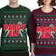 Daddy Elf, Mommy Elf Holiday Winter | Couples Cute Funny Girlfriend Boyfriend Gift His and Hers Matching Ugly Christmas Couples Sweater Crewneck Sweatshirt