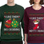 I Like Them Big and Bobbing, Hefty and Hung Sweater Girlfriend Boyfriend Gift His and Hers Matching Ugly Christmas Couple Crewneck Sweatshirt