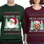 Deliver All Night Long So Good He Came Twice Sweater Girlfriend Boyfriend Gift His and Hers Matching Ugly Christmas Couple Crewneck Sweatshirt