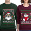 I Put The D In Holiday Sweater Girlfriend Boyfriend Gift His and Hers Matching Ugly Christmas Couple Crewneck Sweatshirt