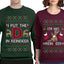 I Put The D In Reindeer Sweater Girlfriend Boyfriend Gift His and Hers Matching Ugly Christmas Couple Crewneck Sweatshirt