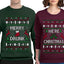 Merry Drunk We're Christmas Sweater Girlfriend Boyfriend Gift His and Hers Matching Ugly Christmas Couple Crewneck Sweatshirt
