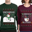 Snow Blower Snowman Sweater Girlfriend Boyfriend Gift His and Hers Matching Ugly Christmas Couple Crewneck Sweatshirt
