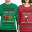 I Like Them Big and Bobbing, Hefty and Hung Sweater Girlfriend Boyfriend Gift His and Hers Matching Ugly Christmas Couple Crewneck Sweatshirt