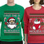 I Put The D In Holiday Sweater Girlfriend Boyfriend Gift His and Hers Matching Ugly Christmas Couple Crewneck Sweatshirt