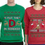 I Put The D In Reindeer Sweater Girlfriend Boyfriend Gift His and Hers Matching Ugly Christmas Couple Crewneck Sweatshirt