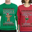 Official Candy Cane Licker Gingerbread Taster Sweater Girlfriend Boyfriend Gift His and Hers Matching Ugly Christmas Couple Crewneck Sweatshirt
