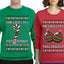 She Likes My Peppermint Stick, He Likes My Big Bulbs Sweater Girlfriend Boyfriend Gift His and Hers Matching Ugly Christmas Couple Crewneck Sweatshirt