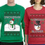 Snow Blower Snowman Sweater Girlfriend Boyfriend Gift His and Hers Matching Ugly Christmas Couple Crewneck Sweatshirt