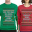 I'm Trying to Feel Merry and Bright Sweater Girlfriend Boyfriend Gift His and Hers Matching Ugly Christmas Couple Crewneck Sweatshirt