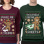 Freak On The Sheets Make Me Crumb Sweater Girlfriend Boyfriend Gift His and Hers Matching Ugly Christmas Couple Crewneck Sweatshirt