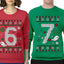 6 7 Meme Sweater Girlfriend Boyfriend Gift His and Hers Matching Ugly Christmas Couple Crewneck Sweatshirt