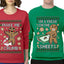 Freak On The Sheets Make Me Crumb Sweater Girlfriend Boyfriend Gift His and Hers Matching Ugly Christmas Couple Crewneck Sweatshirt