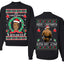It's Chrithmith Bitcheth Lisp Front and Back Unisex Ugly Christmas Sweater Crewneck Sweatshirt