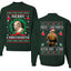 Merry Chrithmith Front and Back Unisex Ugly Christmas Sweater Crewneck Sweatshirt