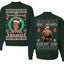 It's Chrithmith Bitcheth Lisp Front and Back Unisex Ugly Christmas Sweater Crewneck Sweatshirt