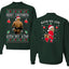 Merry Chrithmith Kith My Ath, Butt Viral Kiss My Ass Boxing Fight Meme, Funny Front and Back Unisex Ugly Christmas Sweater Crewneck Sweatshirt