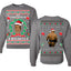 It's Chrithmith Bitcheth Lisp Front and Back Unisex Ugly Christmas Sweater Crewneck Sweatshirt