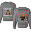 Kith Me Under The Mithletoe Funny Lisp Front and Back Unisex Ugly Christmas Sweater Crewneck Sweatshirt