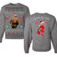 Ugly Ath Sweater Merry Chrithmith, Butt Viral Ugly Ass Boxing Fight, Funny Front and Back Unisex Ugly Christmas Sweater Crewneck Sweatshirt