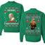 Merry Chrithmith Front and Back Unisex Ugly Christmas Sweater Crewneck Sweatshirt