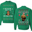 Kith Me Under The Mithletoe Funny Lisp Front and Back Unisex Ugly Christmas Sweater Crewneck Sweatshirt