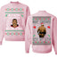 Kith Me Under The Mithletoe Funny Lisp Front and Back Unisex Ugly Christmas Sweater Crewneck Sweatshirt