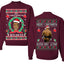 It's Chrithmith Bitcheth Lisp Front and Back Unisex Ugly Christmas Sweater Crewneck Sweatshirt