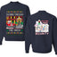 Dashing Through The Snow Classic 90s Holiday Movie Front and Back Unisex Ugly Christmas Sweater, Crewneck Sweatshirts
