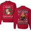 Merry Chrithmith Front and Back Unisex Ugly Christmas Sweater Crewneck Sweatshirt
