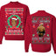 It's Chrithmith Bitcheth Lisp Front and Back Unisex Ugly Christmas Sweater Crewneck Sweatshirt
