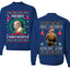 Merry Chrithmith Front and Back Unisex Ugly Christmas Sweater Crewneck Sweatshirt