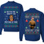 Kith Me Under The Mithletoe Funny Lisp Front and Back Unisex Ugly Christmas Sweater Crewneck Sweatshirt