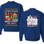 Dashing Through The Snow Classic 90s Holiday Movie Front and Back Unisex Ugly Christmas Sweater, Crewneck Sweatshirts